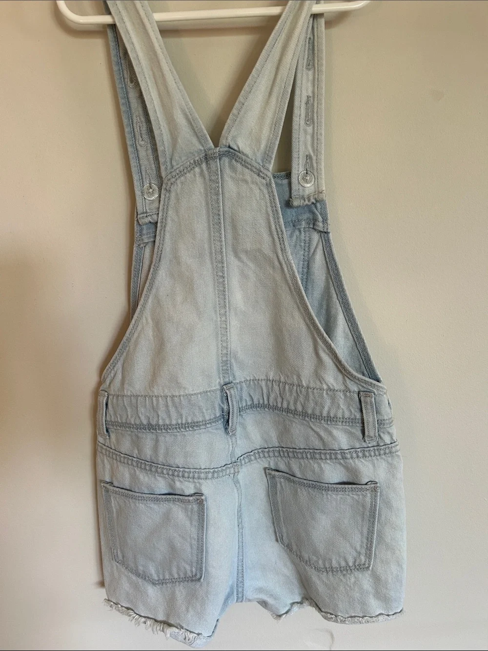 Old Navy Light Blue Denim Short Overalls